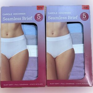 Two Carole Hochman Seamless Brief 5-Pack size M